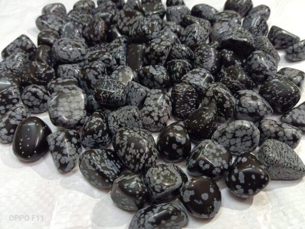 SNOWFLAKE OBSIDIAN TUMBLE STONE - Image 2