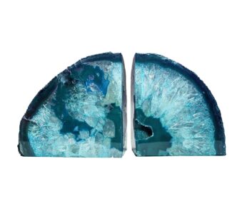 GREENISH BLUE AGATE BOOKEND