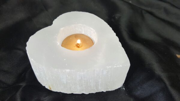 SELENITE HEART C-HOLDER - Image 3