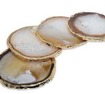 NATURAL YELLOW AGATE COASTER