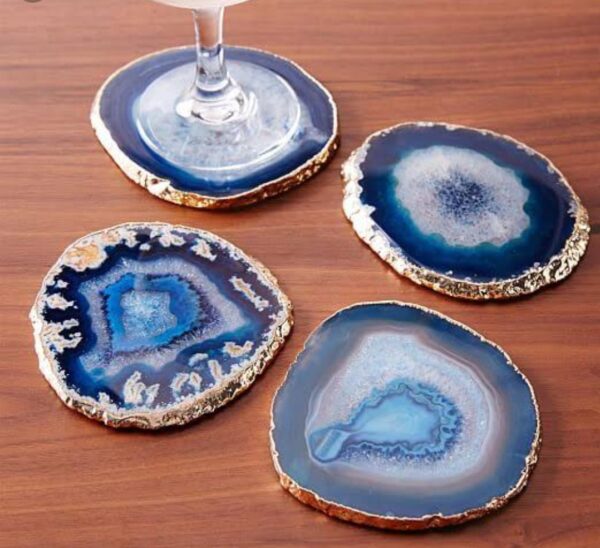 BLUE AGATE COASTER