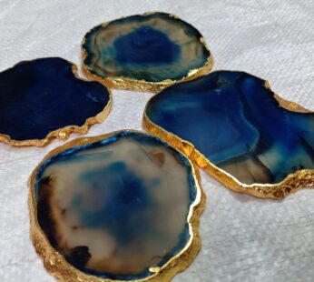 DARK BLUE AGATE COASTER