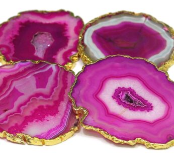 PINK AGATE COASTERS