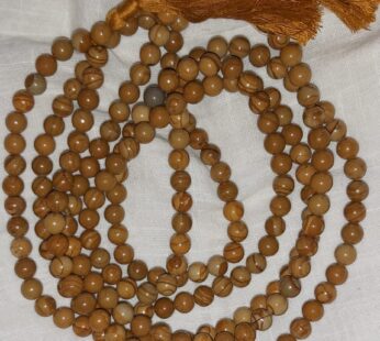 PETRIFIED WOOD BEADS (MALA)