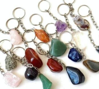 TUMBLED STONE KEY CHAIN