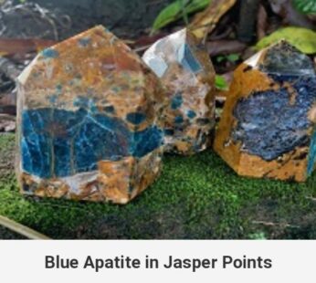 BLUE APATITE POINT (NATURAL)