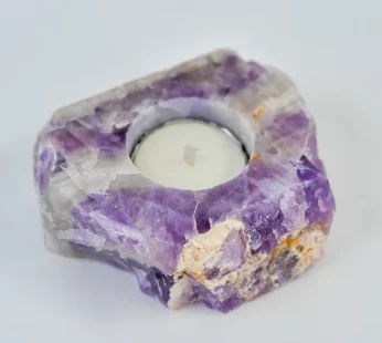 AMETHYST CANDLE HOLDER